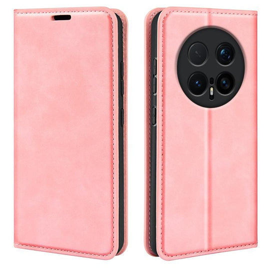 For Honor Magic8 Pro Retro-skin Magnetic Suction Leather Phone Case(Pink)