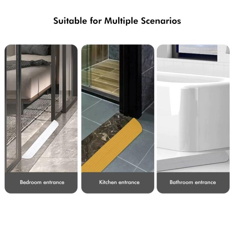 JUNSUNMAY For Ecovacs / iRobot / Mijia / Dreame Sweeping Robot Universal Silicone Threshold Bars Ramp Mat(Black) - Other Accessories by JUNSUNMAY | Online Shopping UK | buy2fix