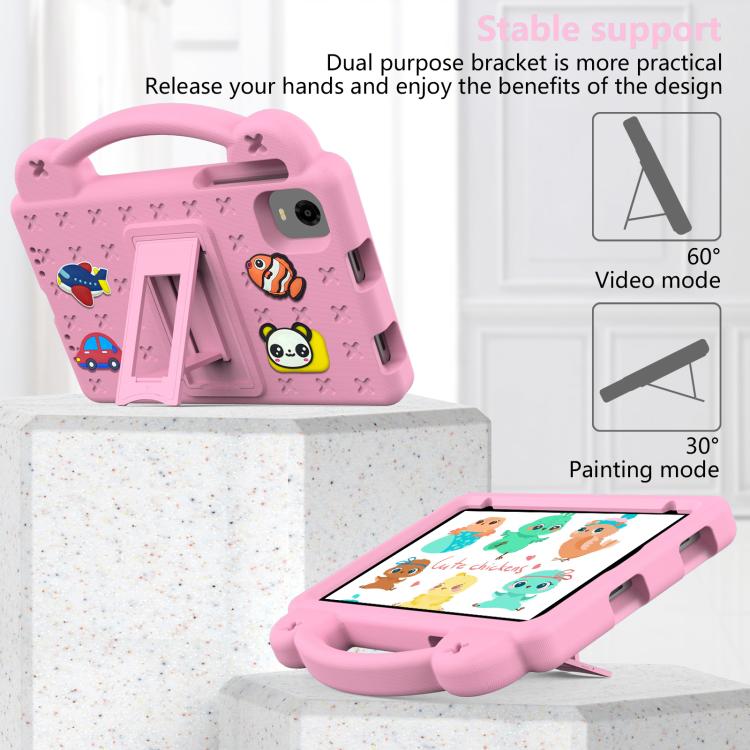 For Alldocube iPlay Mini 2 2024 Handle Kickstand Children EVA Shockproof Tablet Case(Pink) - CUBE by buy2fix | Online Shopping UK | buy2fix