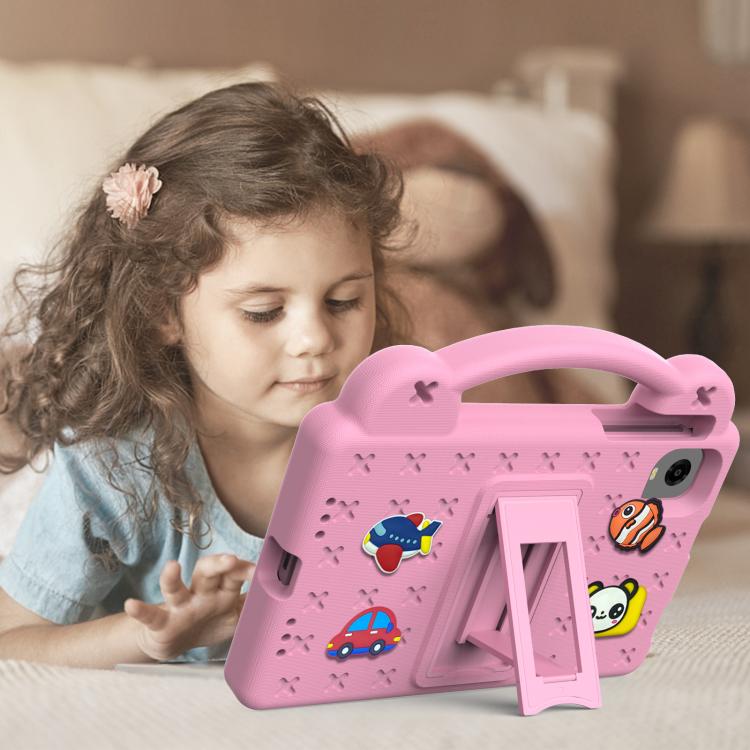 For Alldocube iPlay Mini 2 2024 Handle Kickstand Children EVA Shockproof Tablet Case(Pink) - CUBE by buy2fix | Online Shopping UK | buy2fix