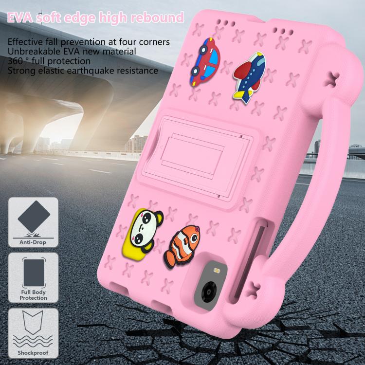 For Alldocube iPlay Mini 2 2024 Handle Kickstand Children EVA Shockproof Tablet Case(Pink) - CUBE by buy2fix | Online Shopping UK | buy2fix