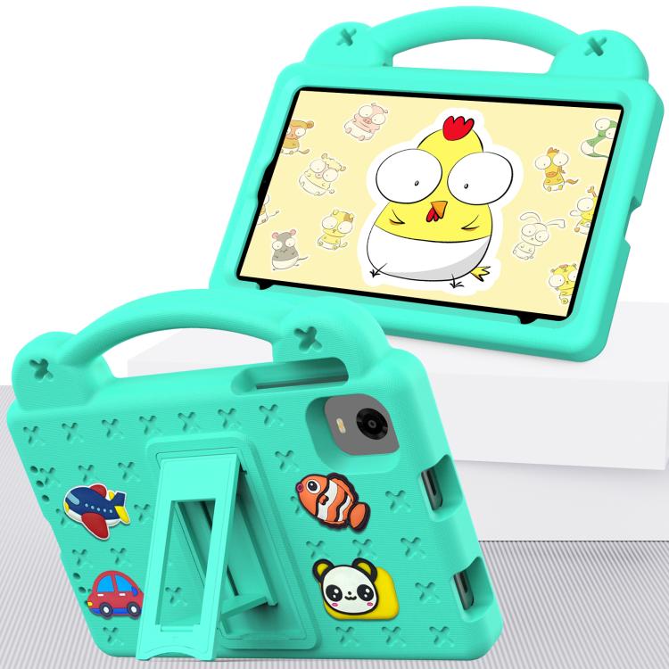 For Alldocube iPlay 60 Mini Turbo 2024 Handle Kickstand Children EVA Shockproof Tablet Case(Mint Green) - CUBE by buy2fix | Online Shopping UK | buy2fix