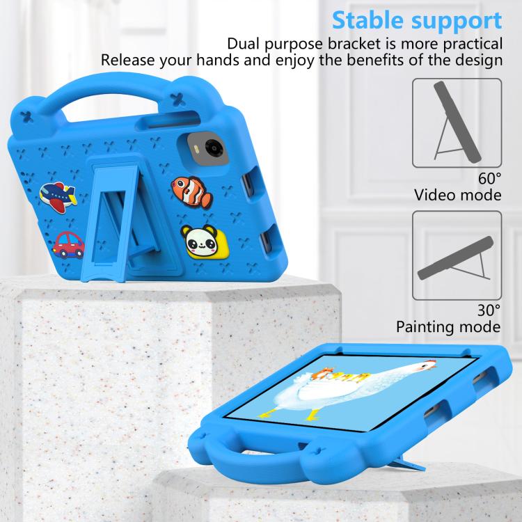 For Alldocube iPlay 60 Mini Turbo 2024 Handle Kickstand Children EVA Shockproof Tablet Case(Sky Blue) - CUBE by buy2fix | Online Shopping UK | buy2fix