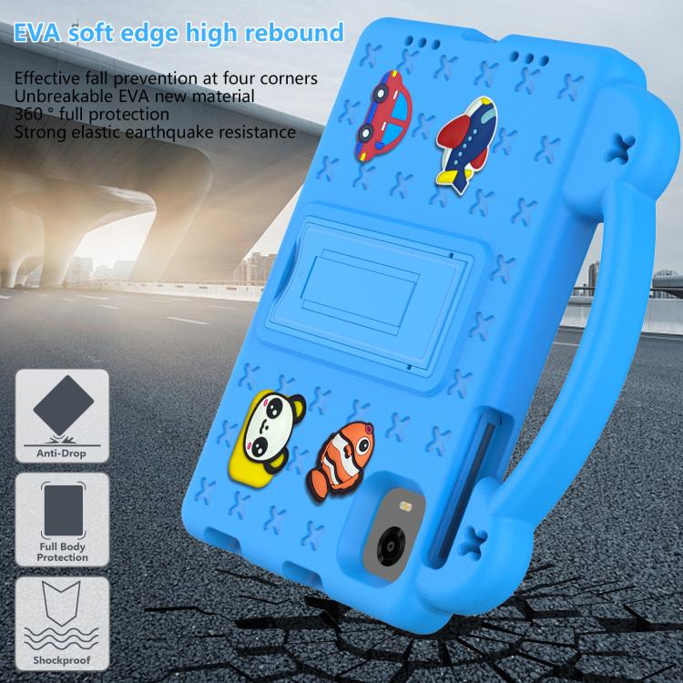 For Alldocube iPlay 60 Mini Turbo 2024 Handle Kickstand Children EVA Shockproof Tablet Case(Sky Blue) - CUBE by buy2fix | Online Shopping UK | buy2fix