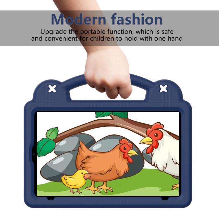 For Alldocube iPlay 60 Mini Turbo 2024 Handle Kickstand Children EVA Shockproof Tablet Case(Navy Blue) - CUBE by buy2fix | Online Shopping UK | buy2fix