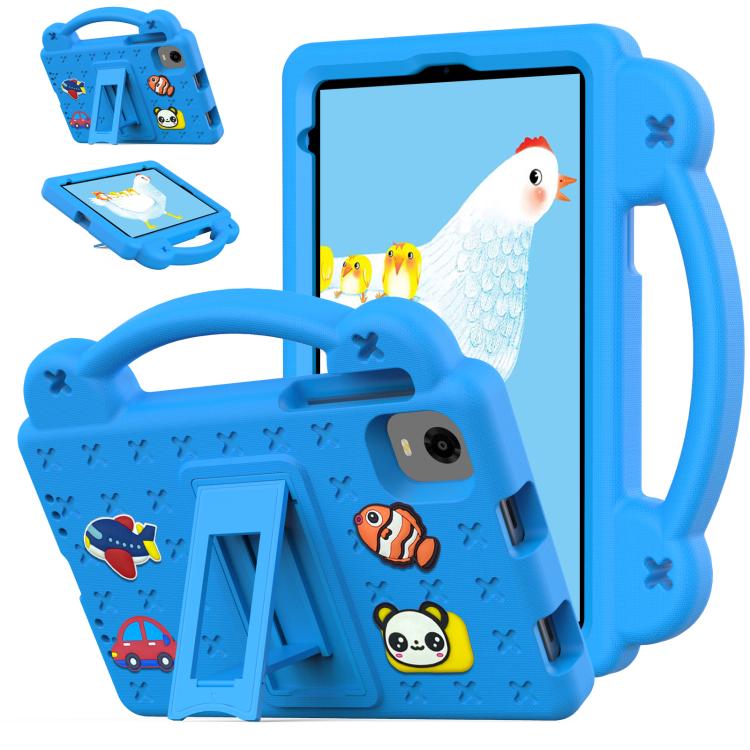 For Alldocube iPlay 50 Mini Pro 2023 8.4 Handle Kickstand Children EVA Shockproof Tablet Case(Sky Blue) - CUBE by buy2fix | Online Shopping UK | buy2fix