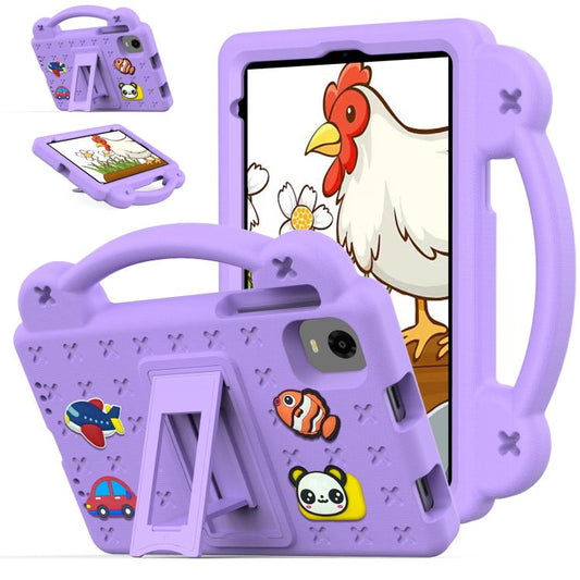 For Alldocube iPlay 50 Mini Pro 2023 8.4 Handle Kickstand Children EVA Shockproof Tablet Case(Light Purple) - CUBE by buy2fix | Online Shopping UK | buy2fix