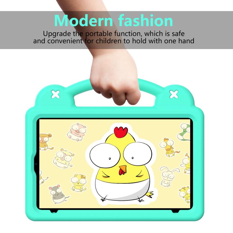For NEC Lavie Tab T11 T1155 2024 Handle Kickstand Children EVA Shockproof Tablet Case(Mint Green) - Others by buy2fix | Online Shopping UK | buy2fix