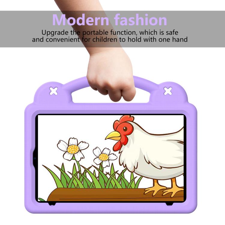 For NEC Lavie Tab T11 T1155 2024 Handle Kickstand Children EVA Shockproof Tablet Case(Light Purple) - Others by buy2fix | Online Shopping UK | buy2fix