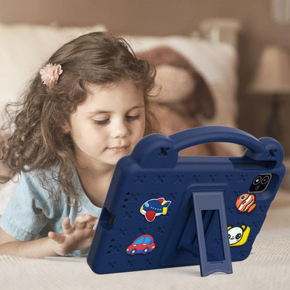 For NEC Lavie Tab T11 T1155 2024 Handle Kickstand Children EVA Shockproof Tablet Case(Navy Blue) - Others by buy2fix | Online Shopping UK | buy2fix