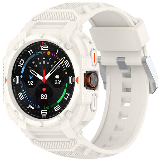For Galaxy Watch Ultra2 2026 / 2025 / 1 2024 Armour Case Integrated TPU Quick Release Watch Band(Starlight)