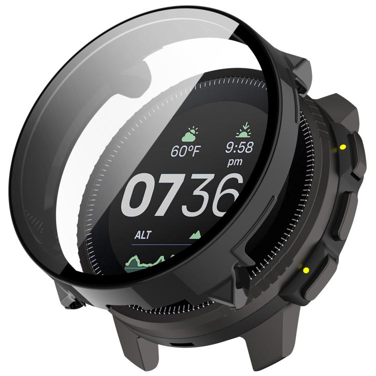 For Suunto Vertical Tempered Film Integrated PC Watch Protective Case(Black) - Watch Case by buy2fix | Online Shopping UK | buy2fix