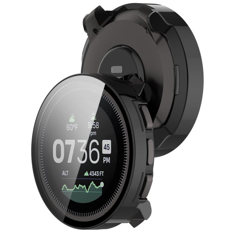 For Suunto Vertical Tempered Film Integrated PC Watch Protective Case(Black) - Watch Case by buy2fix | Online Shopping UK | buy2fix