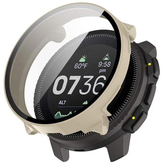 For Suunto Vertical Tempered Film Integrated PC Watch Protective Case(Ivory White) - Watch Case by buy2fix | Online Shopping UK | buy2fix