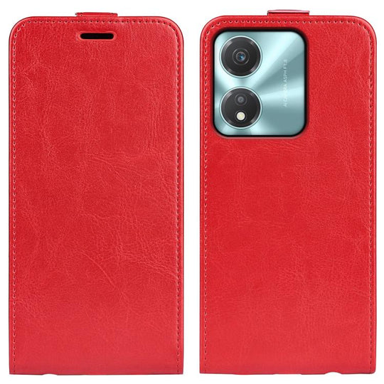 For Honor X5c Plus R64 Texture Single Vertical Flip Leather Phone Case(Red)