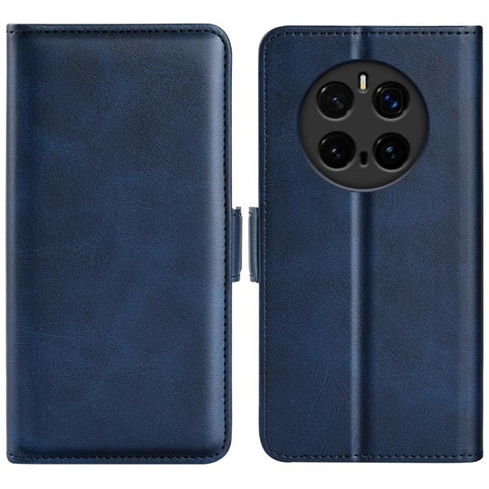 For Honor Magic7 Pro Dual-side Magnetic Buckle Horizontal Flip Leather Phone Case(Dark Blue)