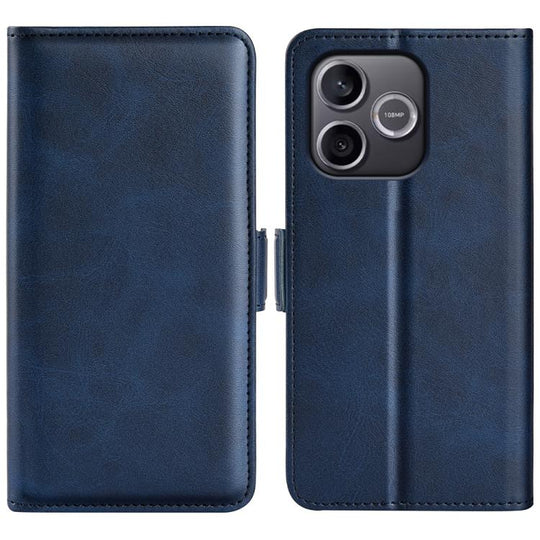 For Honor 600 Lite Global Dual-side Magnetic Buckle Horizontal Flip Leather Phone Case(Dark Blue)