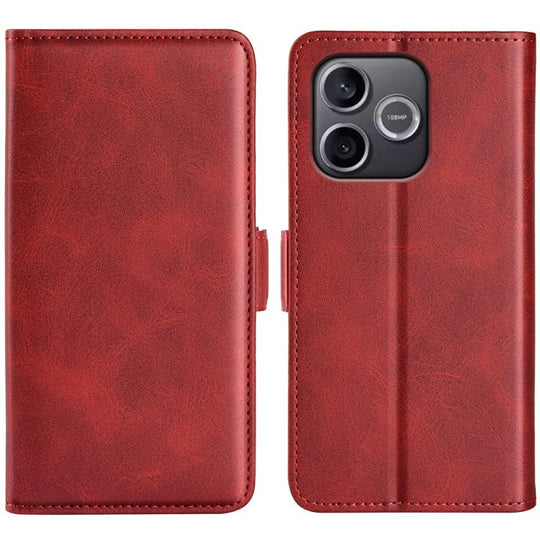 For Honor 600 Lite Global Dual-side Magnetic Buckle Horizontal Flip Leather Phone Case(Red)