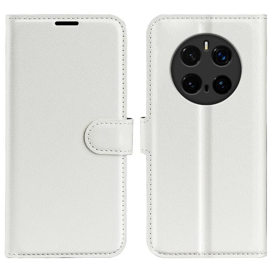 For Honor Magic7 Pro Litchi Texture Horizontal Flip Leather Phone Case with Holder(White)