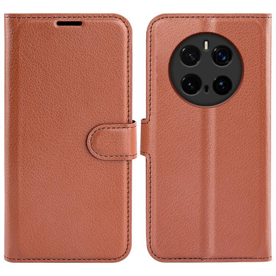 For Honor Magic7 Pro Litchi Texture Horizontal Flip Leather Phone Case with Holder(Brown)