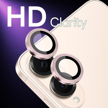 For Samsung Galaxy S25 Edge 5G NORTHJO Camera Lens Protector CD Metal Ring Tempered Glass Film(Pink) - Galaxy S25 Edge 5G Tempered Glass by NORTHJO | Online Shopping UK | buy2fix