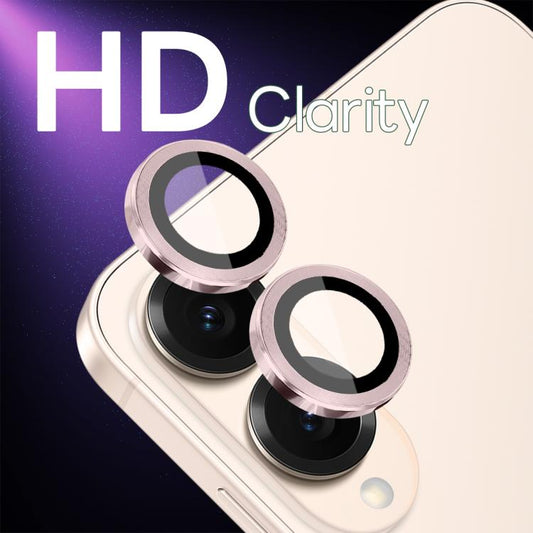 For Samsung Galaxy S25 Edge 5G NORTHJO Camera Lens Protector CD Metal Ring Tempered Glass Film(Pink) - Galaxy S25 Edge 5G Tempered Glass by NORTHJO | Online Shopping UK | buy2fix