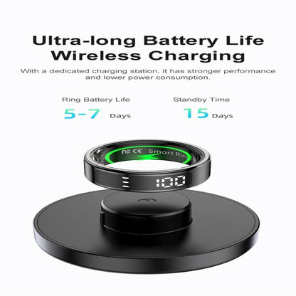 R11 SIZE 12 Smart Ring, Support Heart Rate / Blood Oxygen / Sleep / Multiple Sports Modes(Black) - Smart Rings / Smart Telephones by buy2fix | Online Shopping UK | buy2fix