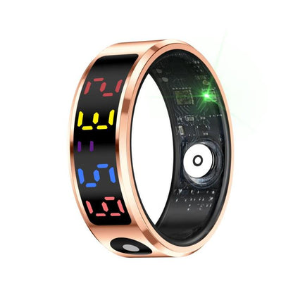 R12 SIZE 8 Smart Ring, Support Heart Rate / Blood Oxygen / Sleep / Multiple Sports Modes(Gold) - Smart Rings / Smart Telephones by buy2fix | Online Shopping UK | buy2fix