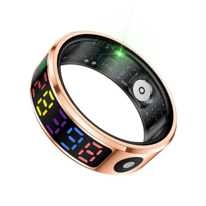 R12 SIZE 9 Smart Ring, Support Heart Rate / Blood Oxygen / Sleep / Multiple Sports Modes(Gold) - Smart Rings / Smart Telephones by buy2fix | Online Shopping UK | buy2fix