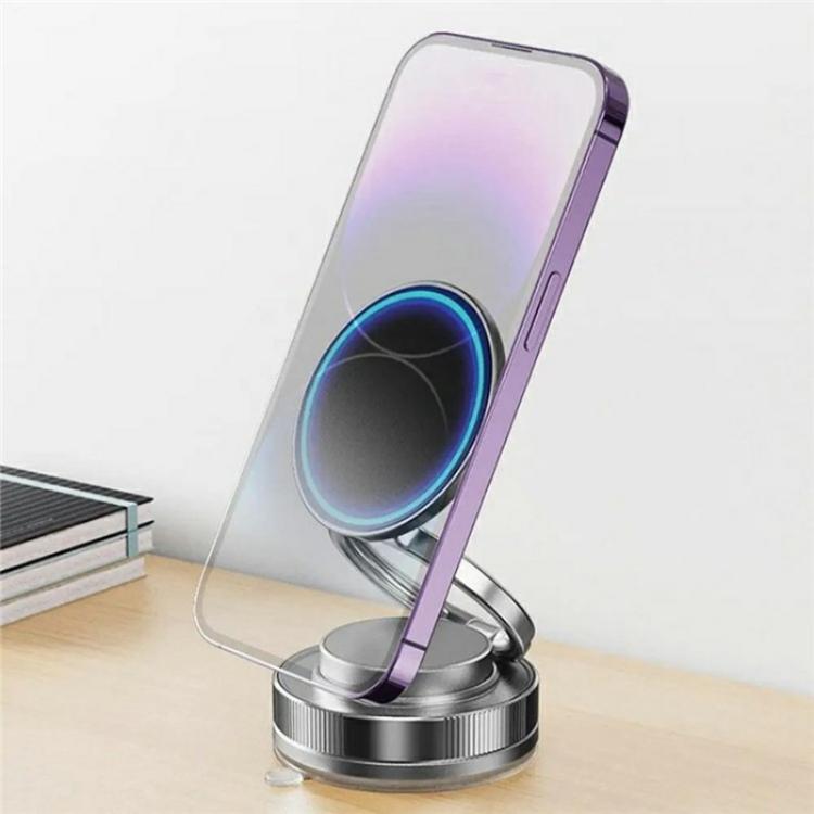 T28 Home Use Multifunctional Car Phone Holder Desktop Vacuum Suction Magnetic Stand(Black) - Universal Car Holders by buy2fix | Online Shopping UK | buy2fix