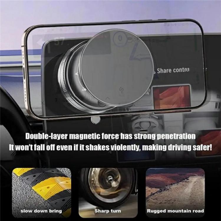 T29 Dashboard Windshield Adjustable Phone Stand Magnetic Car Mount Suction Cup Holder(White) - Universal Car Holders by buy2fix | Online Shopping UK | buy2fix