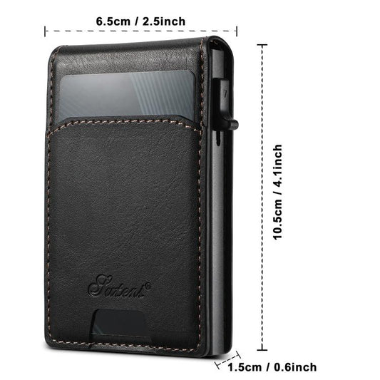 Suteni Oil Waxy Keys Automatically Pop Up Card Box(Black) - Adhesive Card Holders by buy2fix | Online Shopping UK | buy2fix