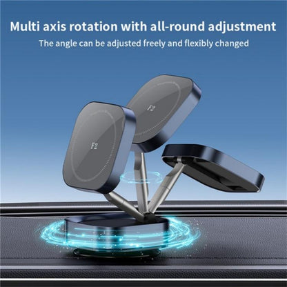 F2 Strong Magnet Vacuum Suction Adjustable Foldable Car Dashboard Windshield Phone Holder(Tarnish) - Universal Car Holders by buy2fix | Online Shopping UK | buy2fix