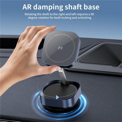 F2 Strong Magnet Vacuum Suction Adjustable Foldable Car Dashboard Windshield Phone Holder(Tarnish) - Universal Car Holders by buy2fix | Online Shopping UK | buy2fix