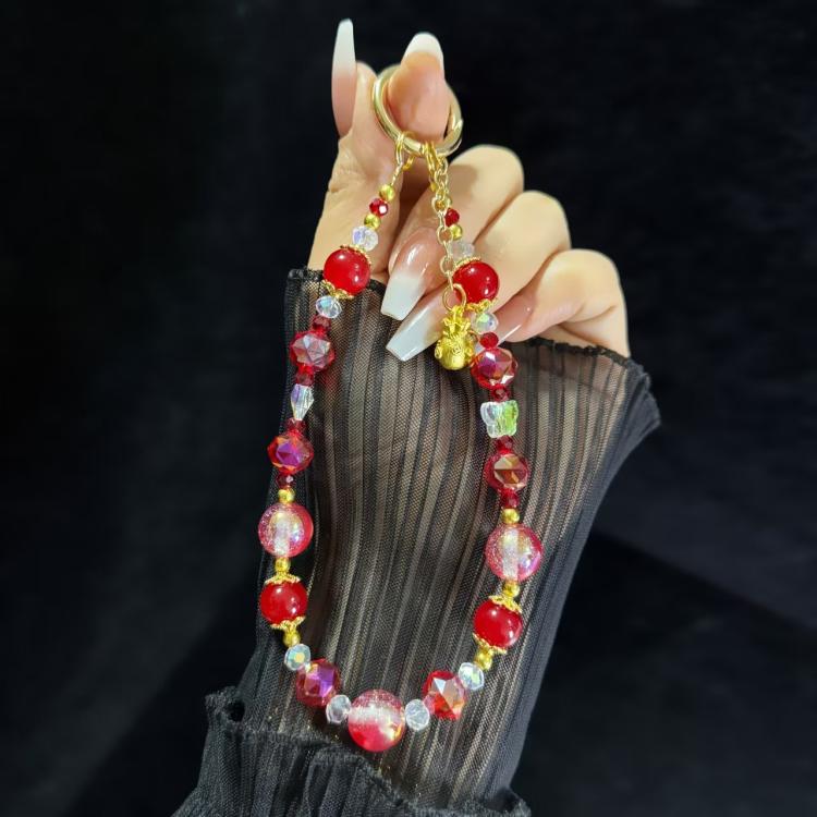 Lucky Cat Lucky Bag Blessing Blessing Word Mobile Phone Chain(Lucky bag) - Lanyards & Wrist Straps by buy2fix | Online Shopping UK | buy2fix