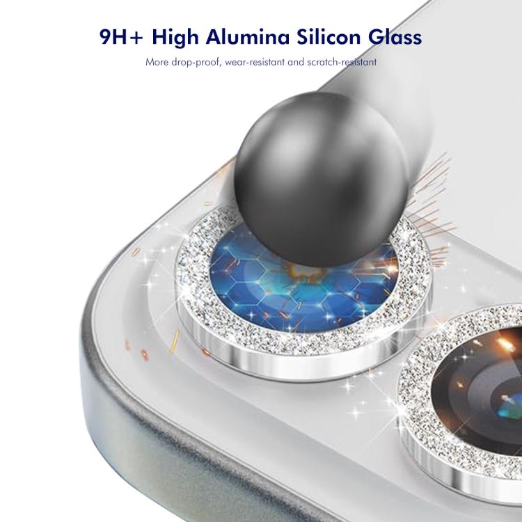 For Samsung Galaxy Z Fold7 ENKAY Hat-Prince 9H Rear Camera Lens Glitter Aluminium Alloy Tempered Glass Film(Purple) - Galaxy Z Fold7 5G Tempered Glass by ENKAY | Online Shopping UK | buy2fix