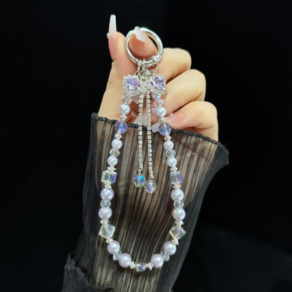 Bow Tassel Bracelet(Purple) - Lanyards & Wrist Straps by buy2fix | Online Shopping UK | buy2fix