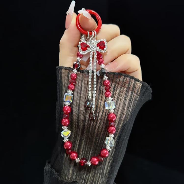 Bow Tassel Bracelet(Red) - Lanyards & Wrist Straps by buy2fix | Online Shopping UK | buy2fix