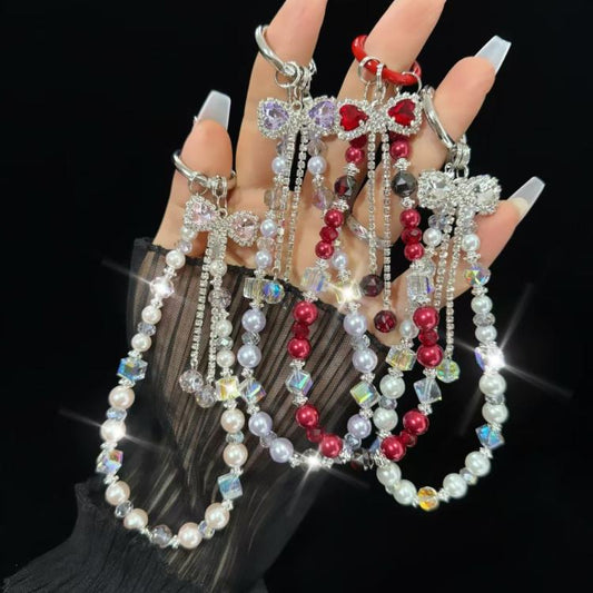 Bow Tassel Bracelet(Red) - Lanyards & Wrist Straps by buy2fix | Online Shopping UK | buy2fix