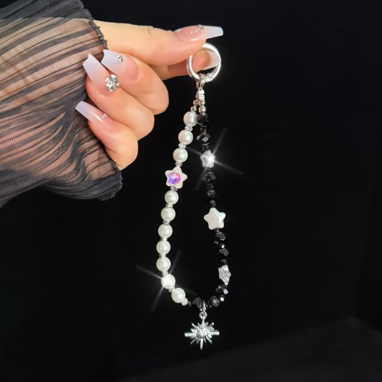 Sun and stars Cat Sun Star Pearl Mobile Phone Chain - Lanyards & Wrist Straps by buy2fix | Online Shopping UK | buy2fix