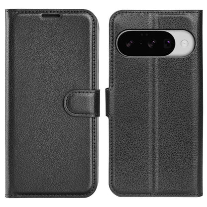 For Google Pixel 10 / 10 Pro Litchi Texture Horizontal Flip Leather Phone Case with Holder(Black) - Google Cases by buy2fix | Online Shopping UK | buy2fix