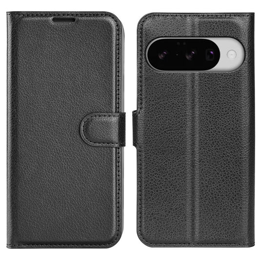 For Google Pixel 10 / 10 Pro Litchi Texture Horizontal Flip Leather Phone Case with Holder(Black) - Google Cases by buy2fix | Online Shopping UK | buy2fix