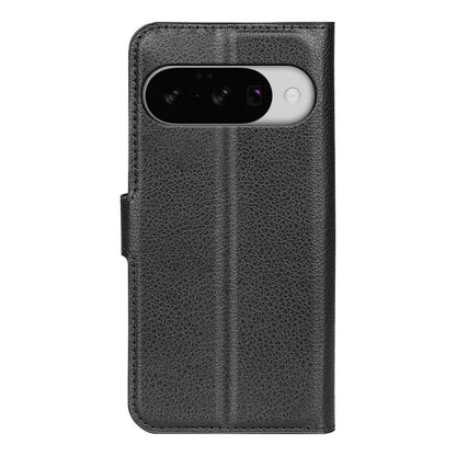 For Google Pixel 10 / 10 Pro Litchi Texture Horizontal Flip Leather Phone Case with Holder(Black) - Google Cases by buy2fix | Online Shopping UK | buy2fix