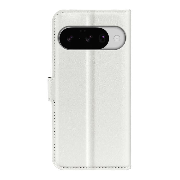 For Google Pixel 10 / 10 Pro Litchi Texture Horizontal Flip Leather Phone Case with Holder(White) - Google Cases by buy2fix | Online Shopping UK | buy2fix