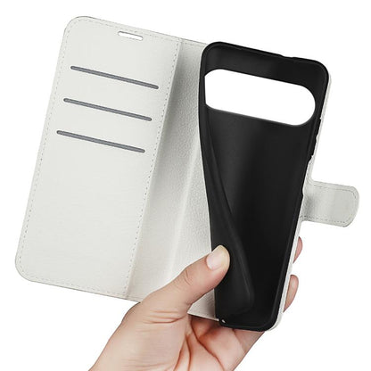 For Google Pixel 10 / 10 Pro Litchi Texture Horizontal Flip Leather Phone Case with Holder(White) - Google Cases by buy2fix | Online Shopping UK | buy2fix