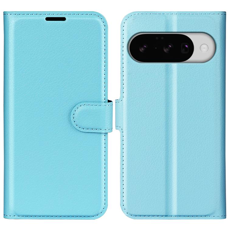 For Google Pixel 10 / 10 Pro Litchi Texture Horizontal Flip Leather Phone Case with Holder(Blue) - Google Cases by buy2fix | Online Shopping UK | buy2fix