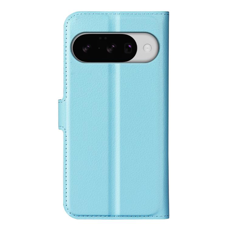 For Google Pixel 10 / 10 Pro Litchi Texture Horizontal Flip Leather Phone Case with Holder(Blue) - Google Cases by buy2fix | Online Shopping UK | buy2fix