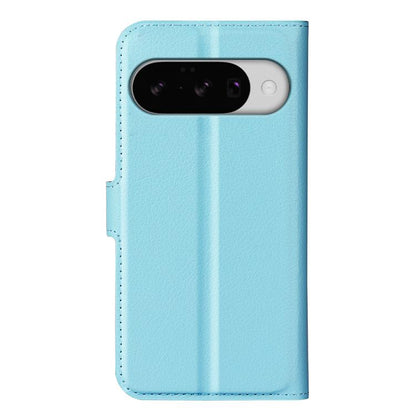 For Google Pixel 10 / 10 Pro Litchi Texture Horizontal Flip Leather Phone Case with Holder(Blue) - Google Cases by buy2fix | Online Shopping UK | buy2fix