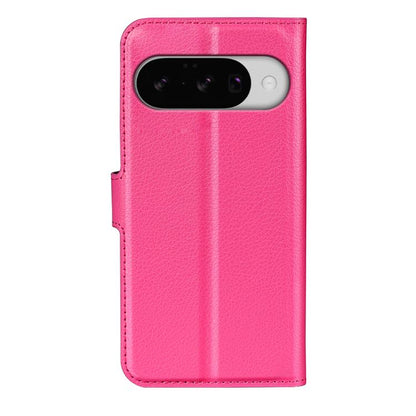 For Google Pixel 10 / 10 Pro Litchi Texture Horizontal Flip Leather Phone Case with Holder(Rose Red) - Google Cases by buy2fix | Online Shopping UK | buy2fix