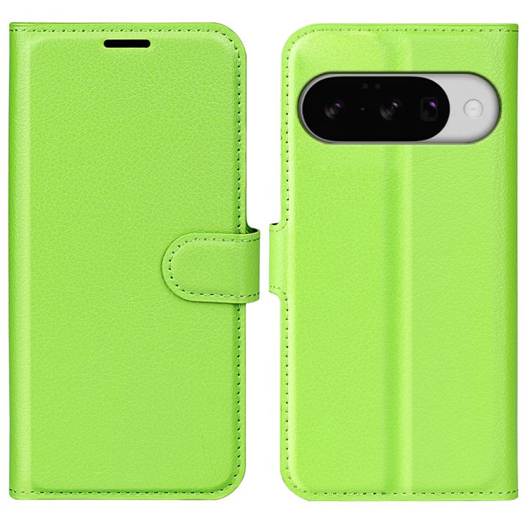 For Google Pixel 10 / 10 Pro Litchi Texture Horizontal Flip Leather Phone Case with Holder(Green) - Google Cases by buy2fix | Online Shopping UK | buy2fix